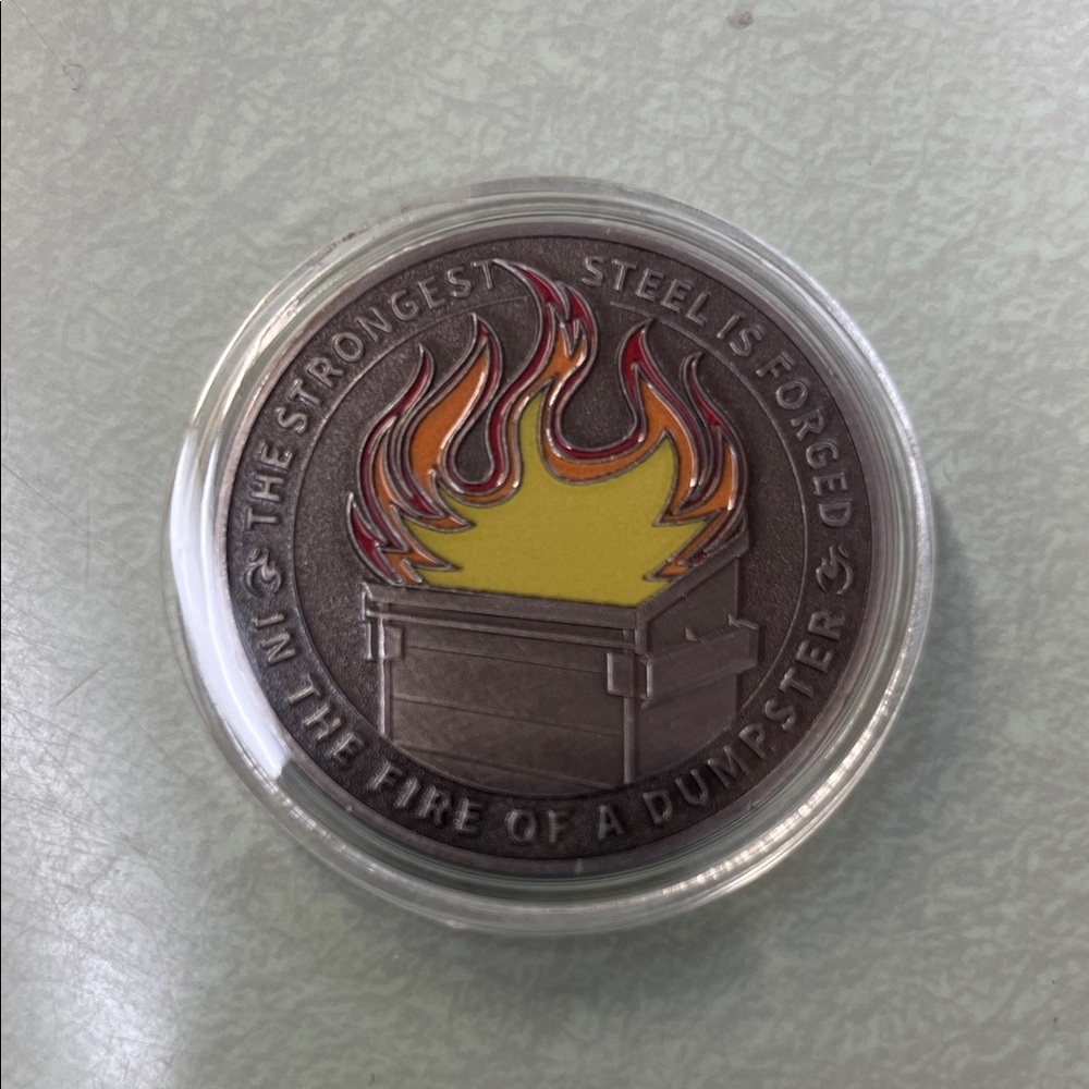 Dumpster Fire Challenge Coin